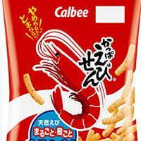 Calbee日本的老字号膨化虾味米条 好吃好吃好吃！