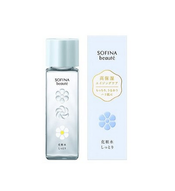 高保湿SOFINA芯美颜化妆水，搭配化妆棉使用效果更好哦