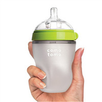 自然触感母乳实感安全放心，Comotomo全硅胶奶瓶 约人民币160元