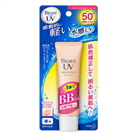 花王Biore碧柔新水感防晒BB霜SPF50+/PA++++ 33g 622日元（约37元）