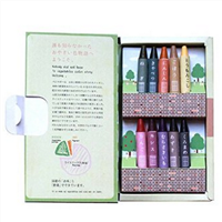 安全环保，天然无毒，Mizuiro Vegetabo蔬果10色蜡笔