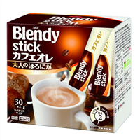AGF blendy stick牛奶咖啡三合一 30条 2种口味可选新降好价497日元（约32元）